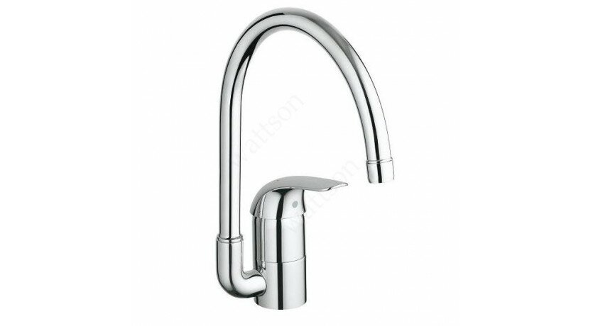 GROHE Смеситель Euroeco 32752000 однорычажный для мойки, высокий излив